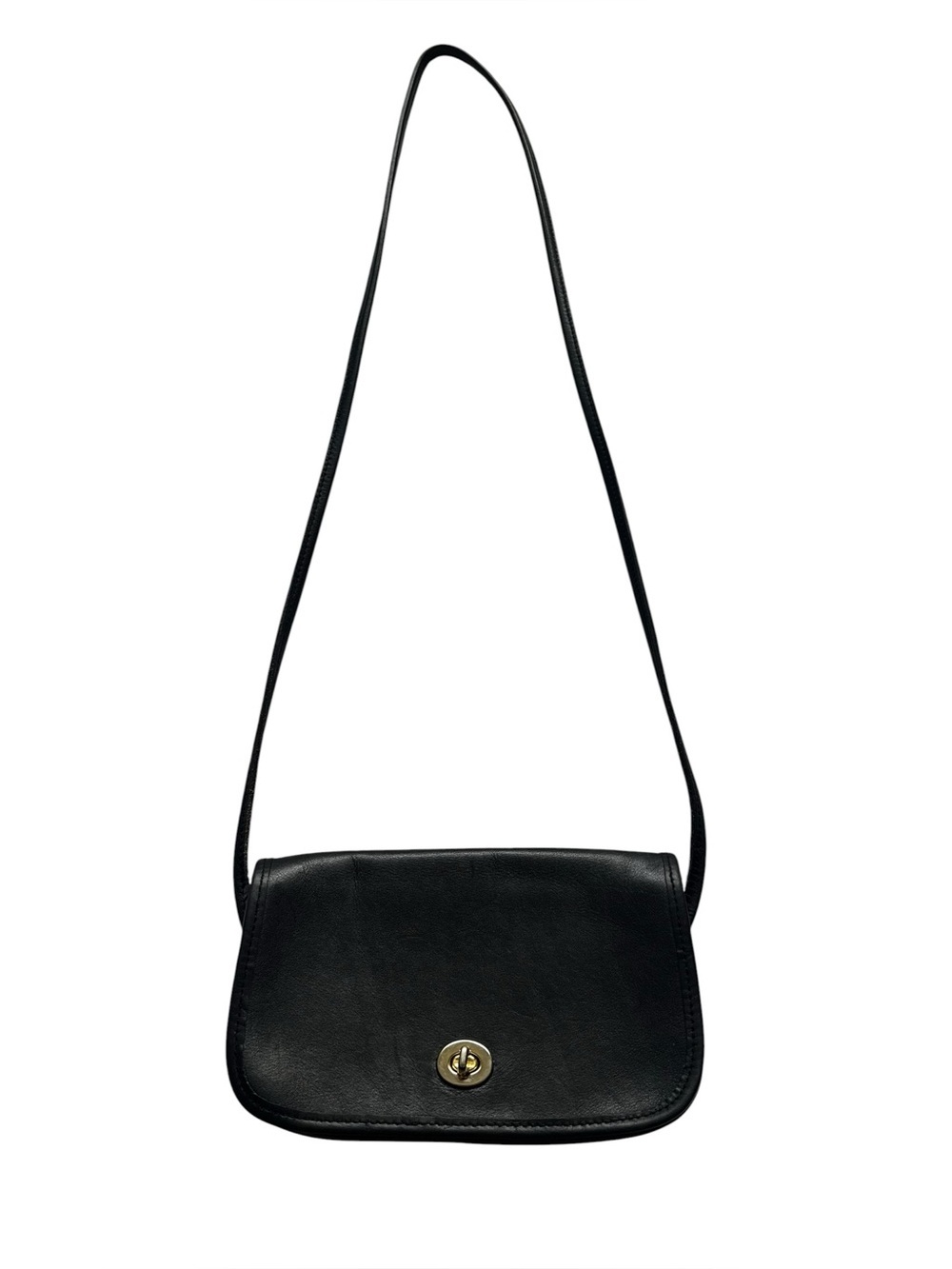 Unbranded Vintage Style Faux Leather Turnlock Flap Y2K Crossbody